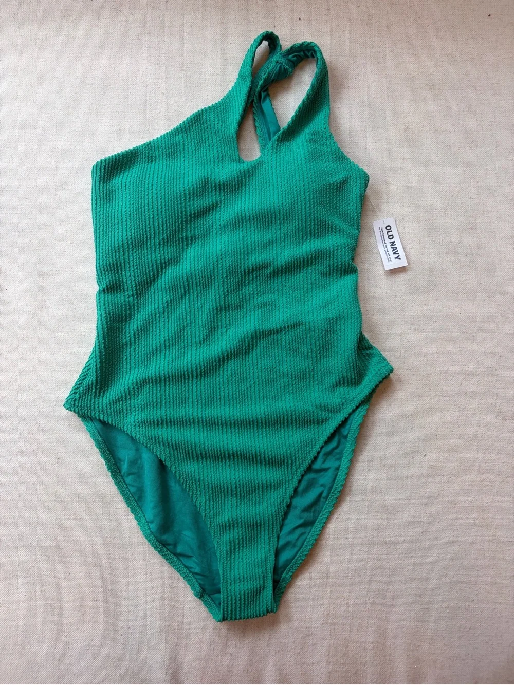 Old Navy Green Ribbed One-Piece Swimsuit for Kids